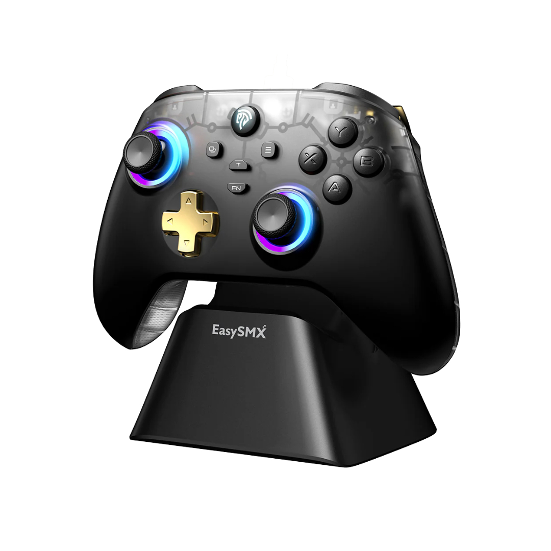 EasySMX D05 Multiplatform Hall Effect Joysticks and Triggers Gaming Controller with Smart Charging Dock