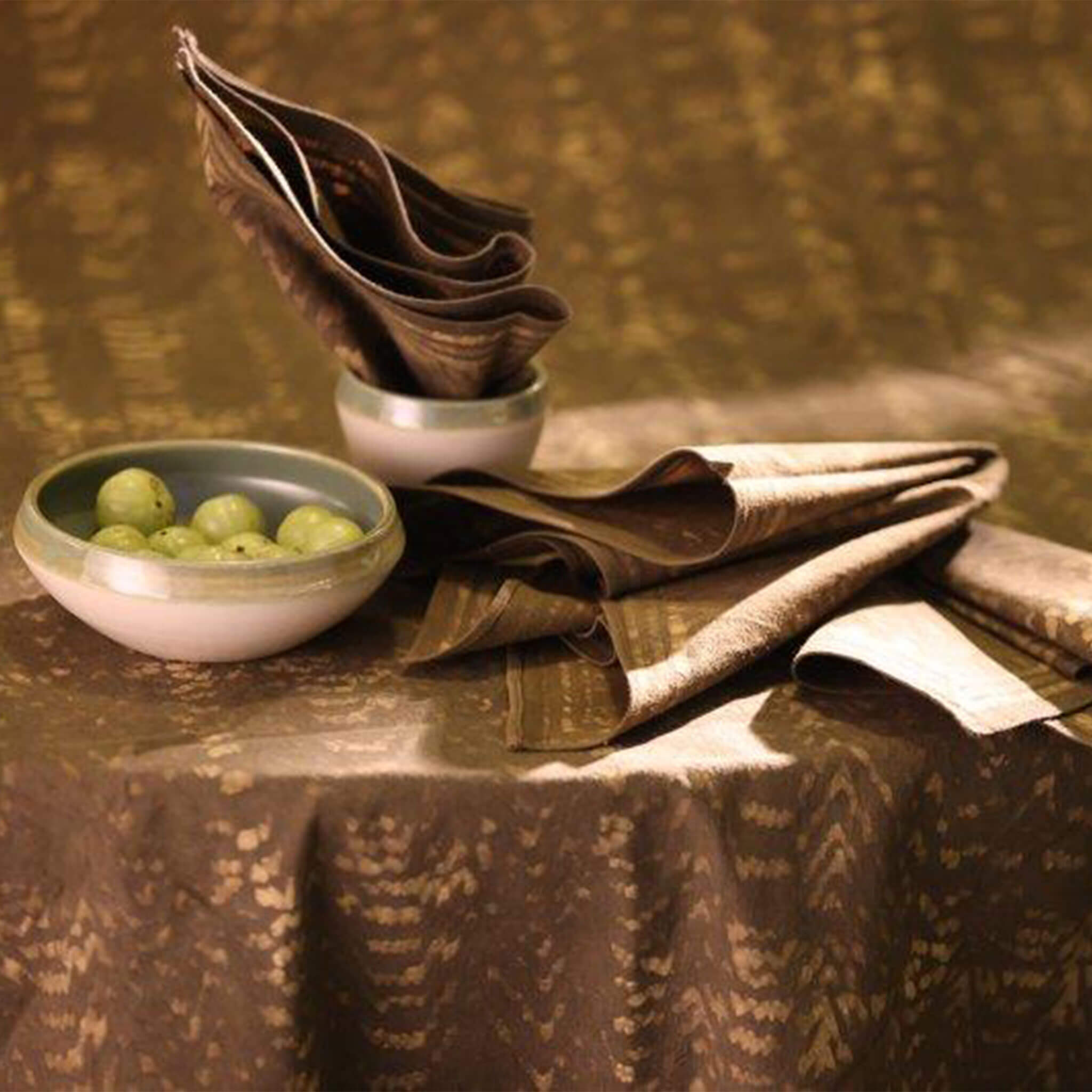 Table Cloth Set Cotton Wax Print