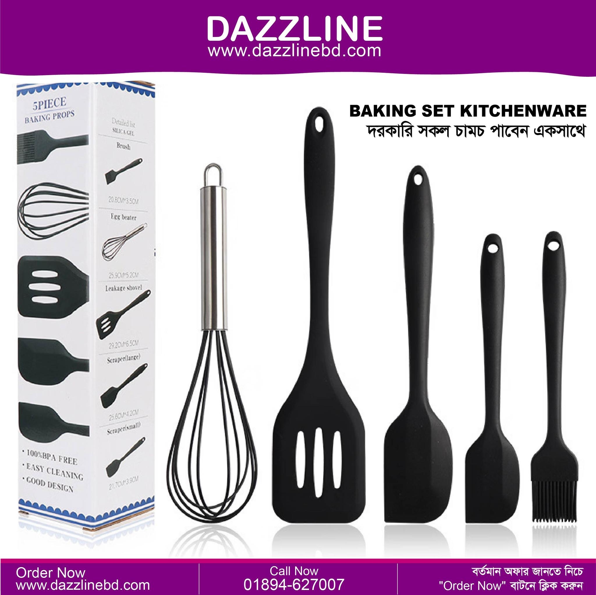 Baking Set Kitchenware 5 Piece Cooking Tools Silicone
